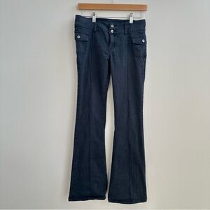 Brandy Melville John Galt Y2K low rise flare twill pants